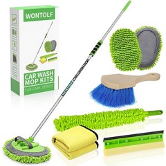 Wontolf 62” Car Wash Brush with Long Handle Chenille Microfiber Car Wash Mop…