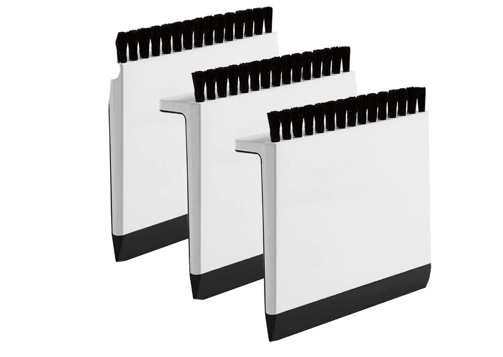3 Pack Multipurpose Kitchen Sink Squeegee Cleaner and Countertop Brush Wiper