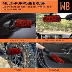 Suds Lab WB Detailing Wheel Brush for All Vehicle Types – 17.7″ Ultra-Soft a…