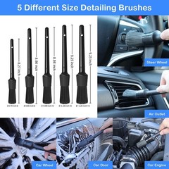 20Pcs Car Wheel Tire Detailing Brush Set Auto Cleaning Kit Drill Brushes
