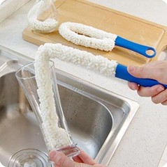 Long Bottle Brush Cleaner for Narrow Neck Bottles, Flexible Foam Bottle Cleaning
