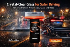 Oil Film Cleaning Brush for Car Windshield, 100g Glass Oil Film Remover with …