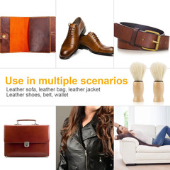 2Pcs Furniture Salve for Leather, Wooden Furniture Oil Brush with Comfortable Ha