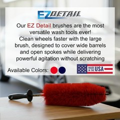 Brush Big – Red – Wheel Rim Cleaner for Cars, Bike, Trucks, Motorcycle, and O…