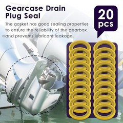 20 Packs Gearcase Drain Plug Seal – Ultimate Protection for your drain 20-PACK