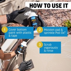Poli Ox® Oxidation Removal Kit for Boats, RVs, or Fiberglass Surfaces–Removes…