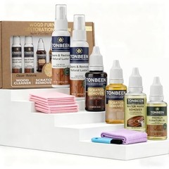 12-Piece Wood Furniture Care Set – Cleaner, Scratch Repair Kit & Oil for All Sur
