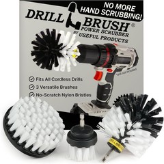 Car Detailing Kit Interior Cleaner Brush Set 3 Piece Drill Brush Cleaning Tool A