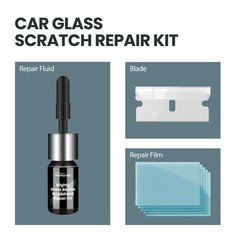 Car Windshield Repair Kit Resin for Chips Cracks Bullseye Star Break Fix