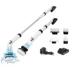 50 inch Cordless Cleaning Brush,1000R Electric Spin Scrubber Cleaner Bathroom