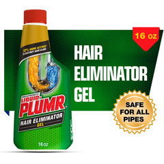 Liquid-Plumr Hair and Drain Clog Remover Gel, Septic Safe, Unscented, 16 fl oz