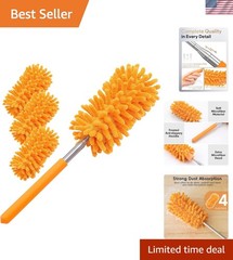Microfiber Duster for Cleaning, Hand Washable Dusters with 2pcs Replaceable M…