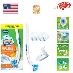 Scrubbing Bubbles Toilet Bowl Cleaning System with Flushable & Disposable Cle…