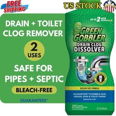 Drain Clog Remover Non Corrosive No Bleach 2 Count Toilets Tubs Sinks Odorless