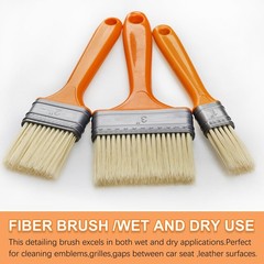 3 Pack Microfiber Duster Brush, Soft Bristles Detailing Brush Dusting Tools, Cle