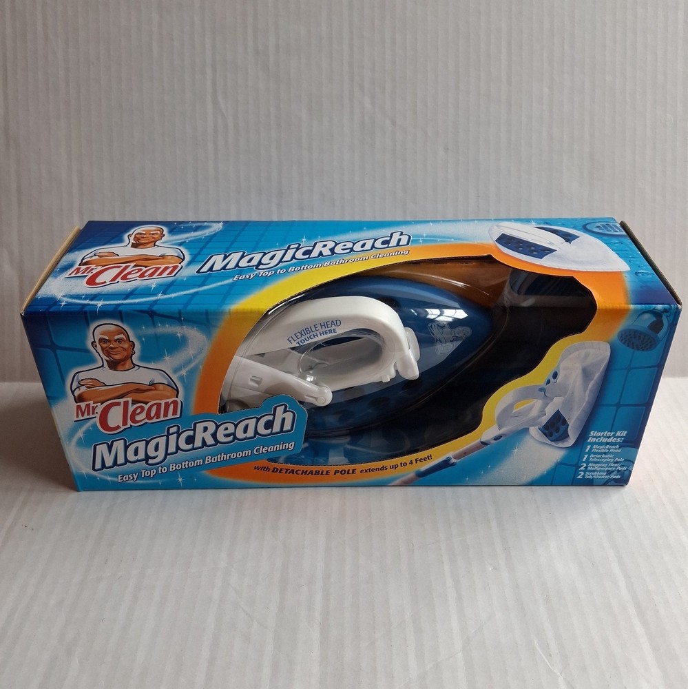 Mr Clean Magic Reach All in One Cleaning Tool Starter Kit Detachable Pole New