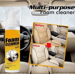 2 Pack Multi-Surface Foam Cleaner Spray for Car & Household – Lemon Scent