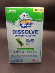 Scrubbing Bubbles Dissolve Concentrated Pod Bathroom Cleaner For 2 26oz Refills