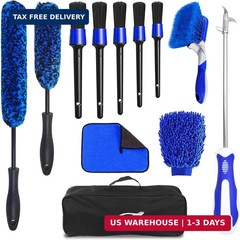 12Pcs Wheel Brush Kit for Cleaning Wheel and Tire, Wheel and Rim Brush, Car Deta