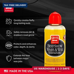 Griot’s Garage Best of Show Wash and Wax for Car Detailing and Cleaning, Carnaub