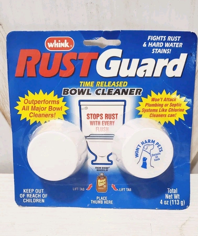 Pack Rustguard Whink Time Released Bowl Cleaner, 4 Ounce