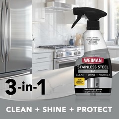Weiman Stainless Steel Cleaner & Polish, 2 Pack, 24 Fl Oz (Pack of 1), 2 Pack