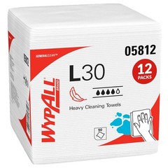 GeneralClean L30 Heavy Duty Cleaning Wipes 1080 Sheets Soft Strong Quarterfold