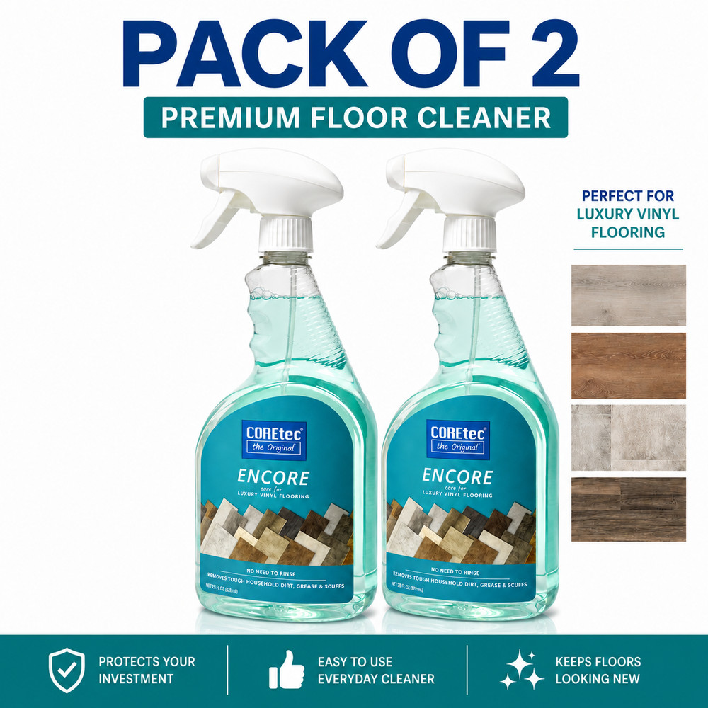 Luxury Vinyl Floor Cleaner Coretec Encore Care 2 Pack Wood Floor Formula