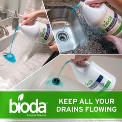 Professional Strength Enzyme Drain Cleaner, Septic Safe Drain Odor Eliminator…
