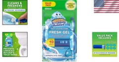 Scrubbing Bubbles Fresh Gel Toilet Cleaning Stamps – 24 Count, Rainshower Scent