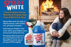 Speedy White Fireplace, Hearth & Stove Cleaner, premium creosote & soot removal!