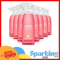 Eco-Friendly All-Purpose Cleaner Spray – Pink Grapefruit Scent, 8 Pack (28 Oz)