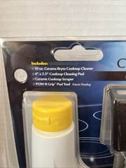 Cerama Bryte Cooktop Cleaning Kit Stove Cook Top Glass Pad Scraper Cleaning Tool