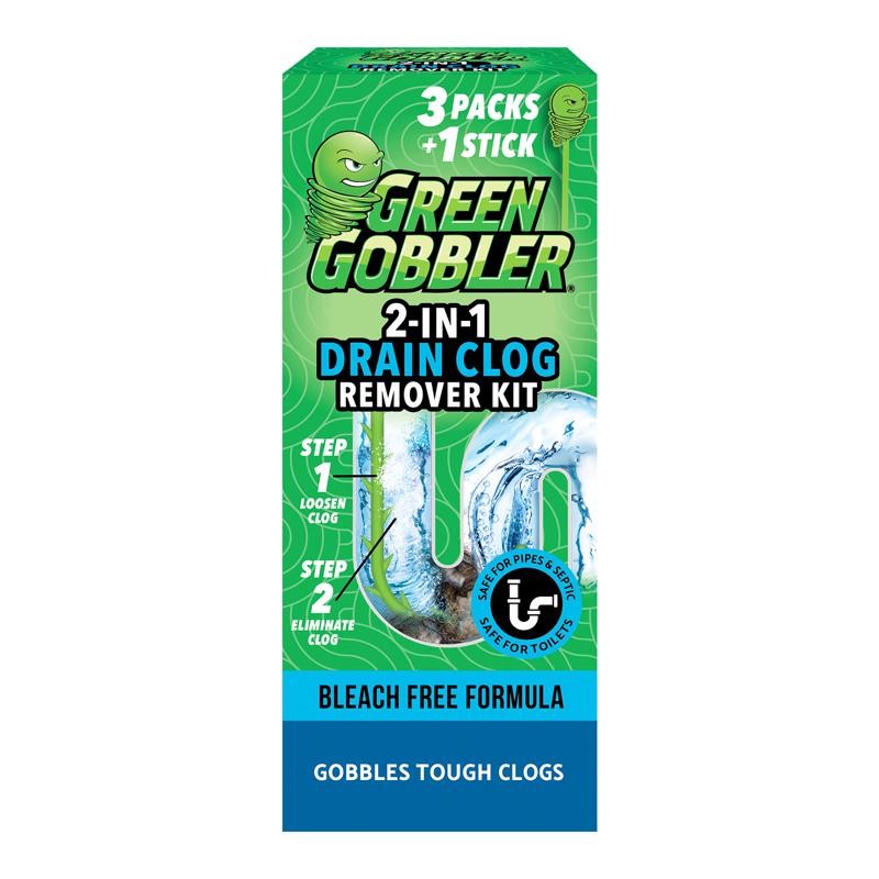 Green Gobbler Ecoworks Powder Drain Opener Pacs 6.53 oz
