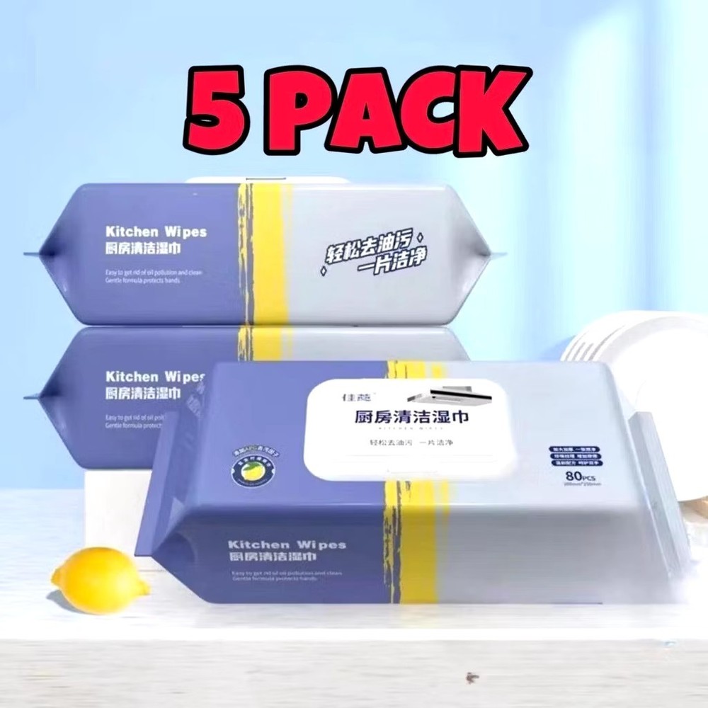Thick kitchen cleaning wipes.