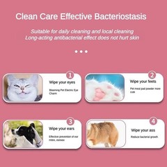 Dog And Cat Wet Wipes, Fragrance Free, Plant.based SKIP THE BATH Gentle Cleansin