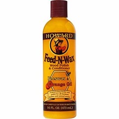 Howard Products FW0016 Feed-N-Wax Wood Polish and Conditioner Beeswax 16 Oz