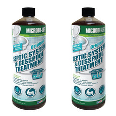 MICROBE-LIFT Septic Tank and Cesspool Treatment Enzymes – 6 Month Supply – Bacte