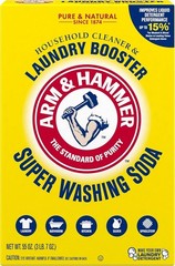 Arm & Hammer Super Washing Soda Detergent Booster & Household Cleaner, 55 Oz.