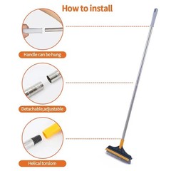 3 in 1 Cleaning Brush Cleaner Brush for Cleaning Bathroom Brush with Long Handle
