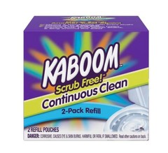 Kaboom Scrub Free! Continuous Clean Toilet 2 Count (Pack of 1), No Color