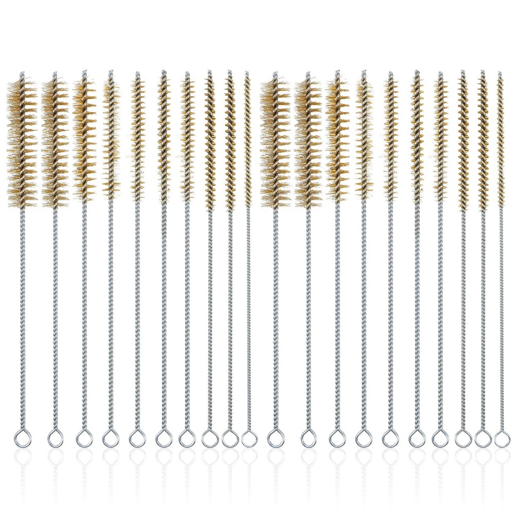 7-Pieces Brass Wire Bottle Brush Brass Pipe Cleaner, 12 Inch Long Wire Brushe…