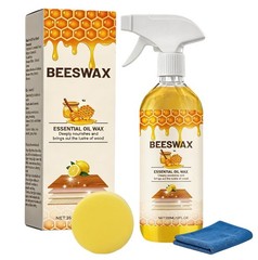 Beeswax Wood Polish Spray, 355ML Beeswaxs Floor Spray Furniture Polish and Cl…