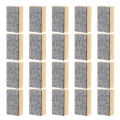 24 Pcs Small Felt Wood Eraser for Classroom Office and Home Cleaning