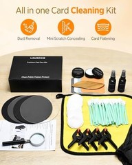 Card Cleaning Kit 20 in 1 Restoration Spray Polish Cream Flattening Tools For