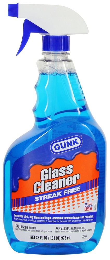 Gc33 Glass Cleaner With Ammonia 33 Fl. Oz. Blue