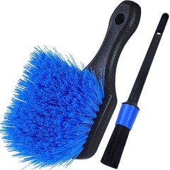 TAKAVU Wheel Tire Brush – Stiff Bristle with Short Handle, Included Detailing…