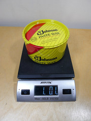 SC Johnson Paste Wax 1991 Original Formula, 16 oz Tin Discontinued 80%+ Full