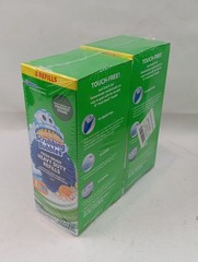 2 Pack Scrubbing Bubbles Fresh Brush Heavy Duty Refills Citrus, 16 Pads Total