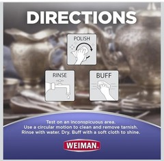4 Pk Weiman Jewelry GOLD BRASS SILVER WIPES Polish Removes Tarnish 20ct each one